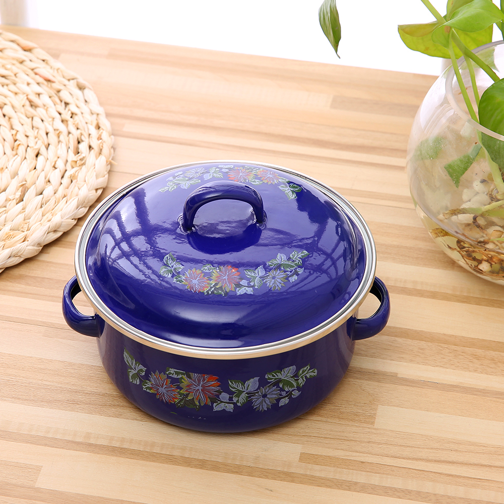 汤锅/珐琅锅奶铸铁汤锅/锅具/空气炸锅/砂锅白底实物图