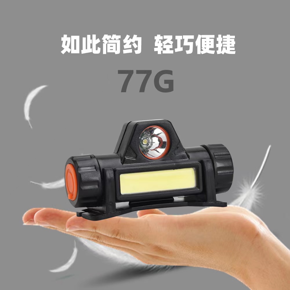 Head-mounted strong headlight, USB charging fishing light, outdoor multi-functional headlight, work light, night running and cycling headlight, outdoor waterproof searchlight, emergency repair light, portable 101 headlight details Picture