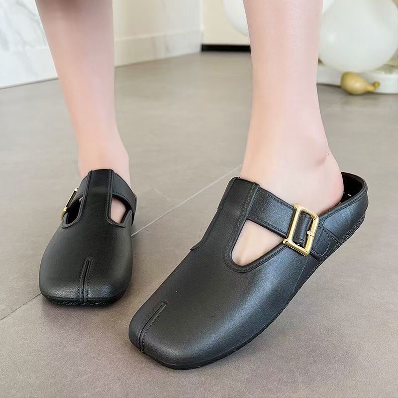 New style of flip-flops for women, fashionable and versatile summer outerwear, casual, light and comfortable flat beach shoes Specification image