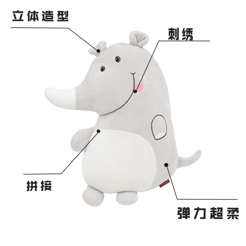 Customized cute cartoon animal throw pillows, Kanglewu dolls, plush toys, and dolls from the manufacturer pic 5