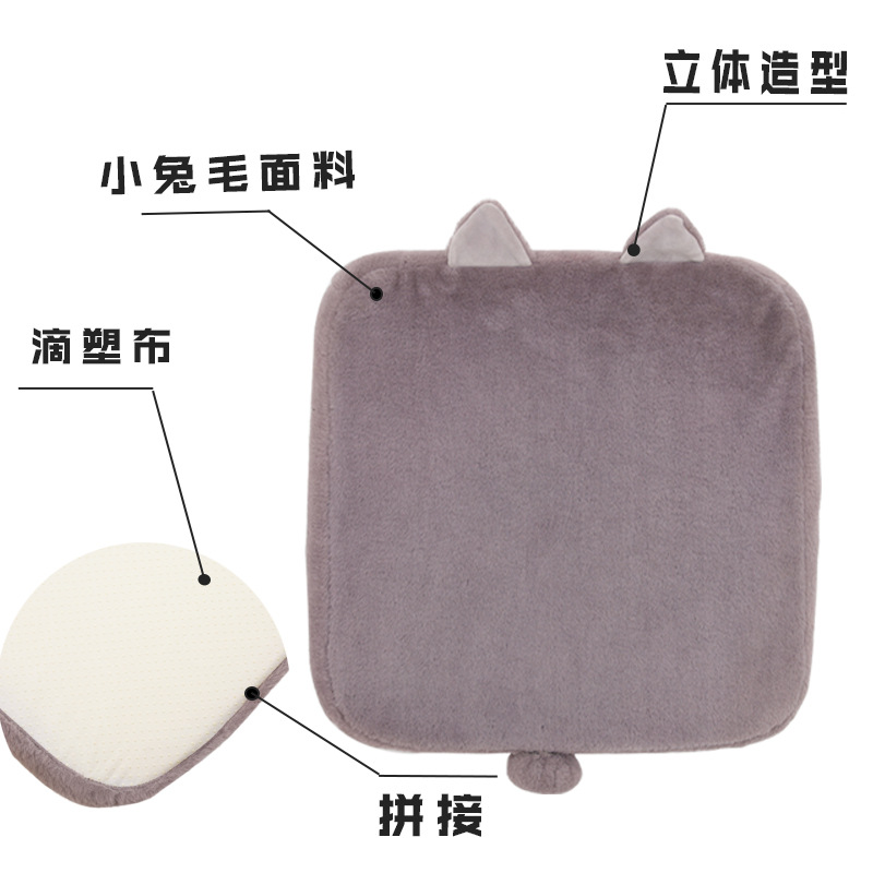 Cartoon cute animal sponge seat cushion, Kang Le Wu high-density sponge thickened flatbed cushion custom-made pic 5