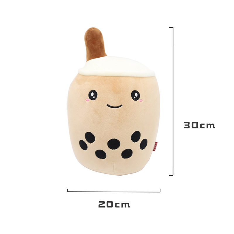 Kanglewu Cartoon cute milk tea pillow plush toy customization, elastic super soft PP cotton customization Specification image