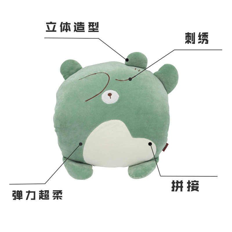 Custom-made cartoon cute throw pillows, Kanglewu plush toys order, cotton-filled winter warm hand warmer orders details Picture