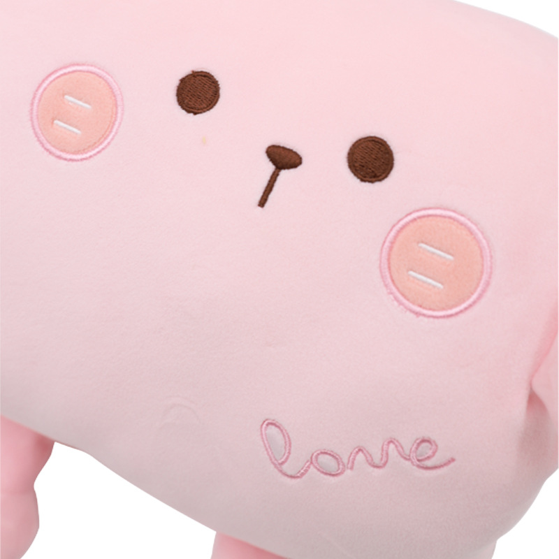 Custom-made cartoon cute rabbit throw pillows, Kanglewu plush toys order, cotton-filled winter warmth and hand warmth cover order pic 12