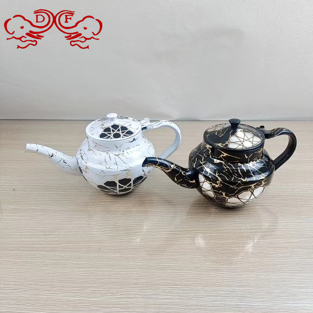 DF99854 Small tea kettle, ceramic, restaurant tea kettle, lily kettle, restaurant small teapot, boiling kettle, DF TRADINGHOUSE Item Picture