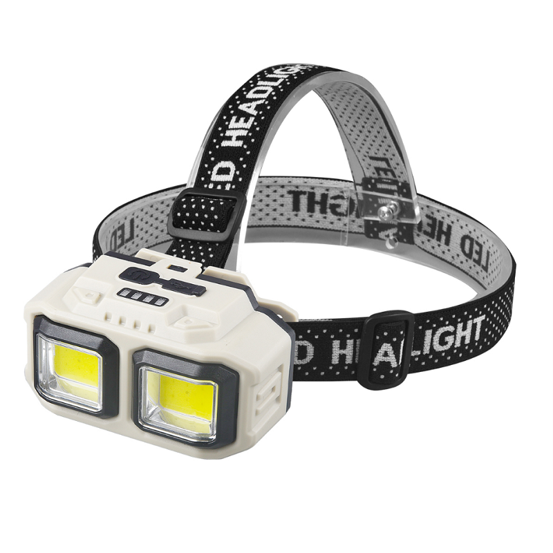 Hand-waving sensor headlight, strong charging work light, head-mounted fishing light, work headlight, emergency repair light, cycling light, bicycle light, running light, super bright COB headlight, outdoor waterproof adventure headlight details Picture