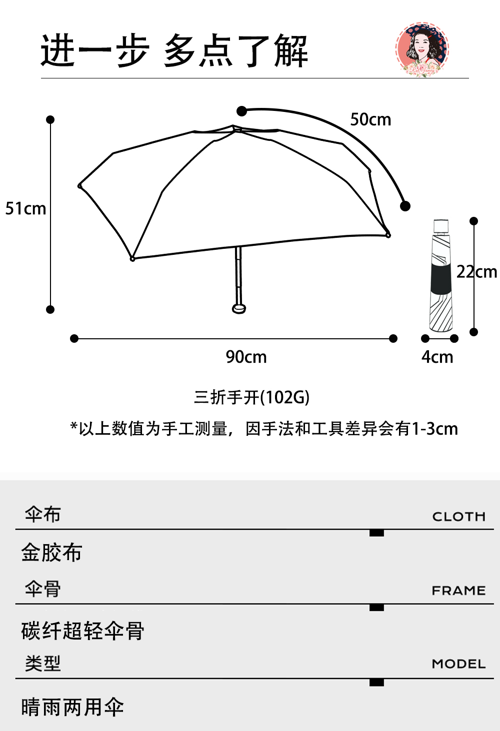 3227超轻三折雨伞羽毛雨伞口袋伞包包雨伞带礼盒时尚星宝雨伞轻奢女神遮阳雨伞三折新品上新详情12