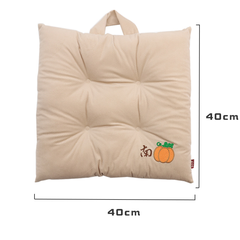 Cartoon four-hole pumpkin seat cushion, Kanglewu cotton chair cushion, thickened and warm seat cushion with cotton filling, custom-made Specification image