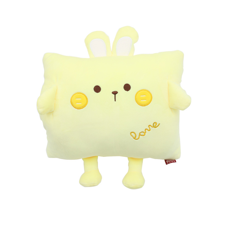 Custom-made cartoon cute rabbit throw pillows, Kanglewu plush toys order, cotton-filled winter warmth and hand warmth cover order Item Picture