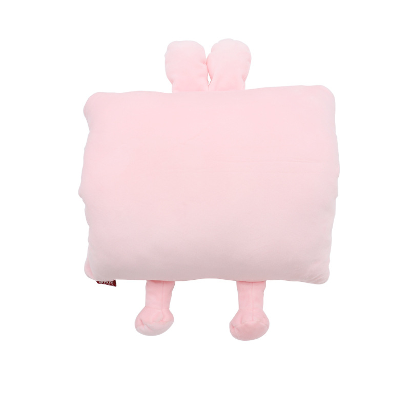 Custom-made cartoon cute rabbit throw pillows, Kanglewu plush toys order, cotton-filled winter warmth and hand warmth cover order pic 15