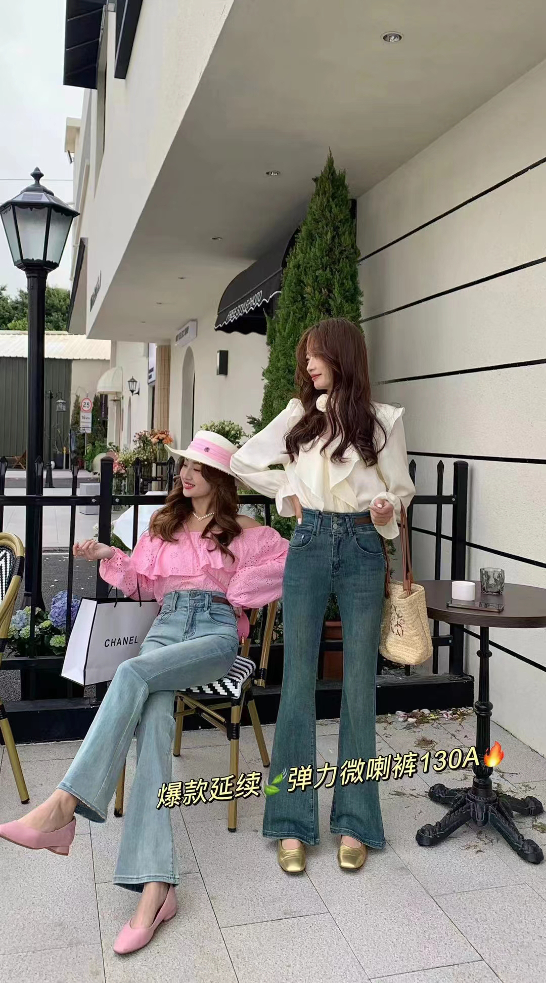 Light Blue Design Sense Fashion Micro Cropped Jeans Women's High-Waisted Slim Jeans 2024 Spring New Application Scenario