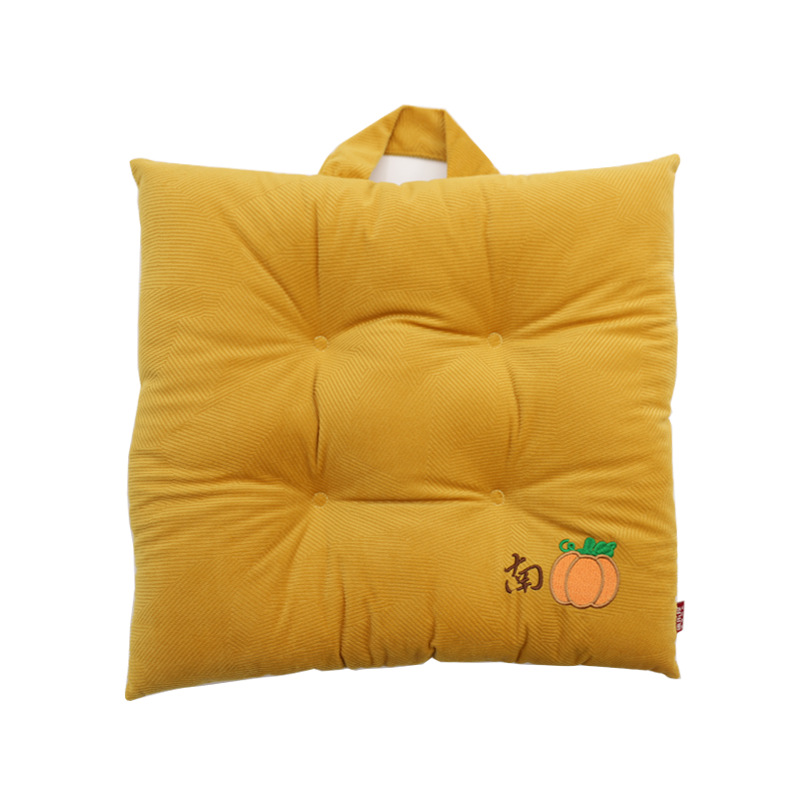 Cartoon four-hole pumpkin seat cushion, Kanglewu cotton chair cushion, thickened and warm seat cushion with cotton filling, custom-made Item Picture