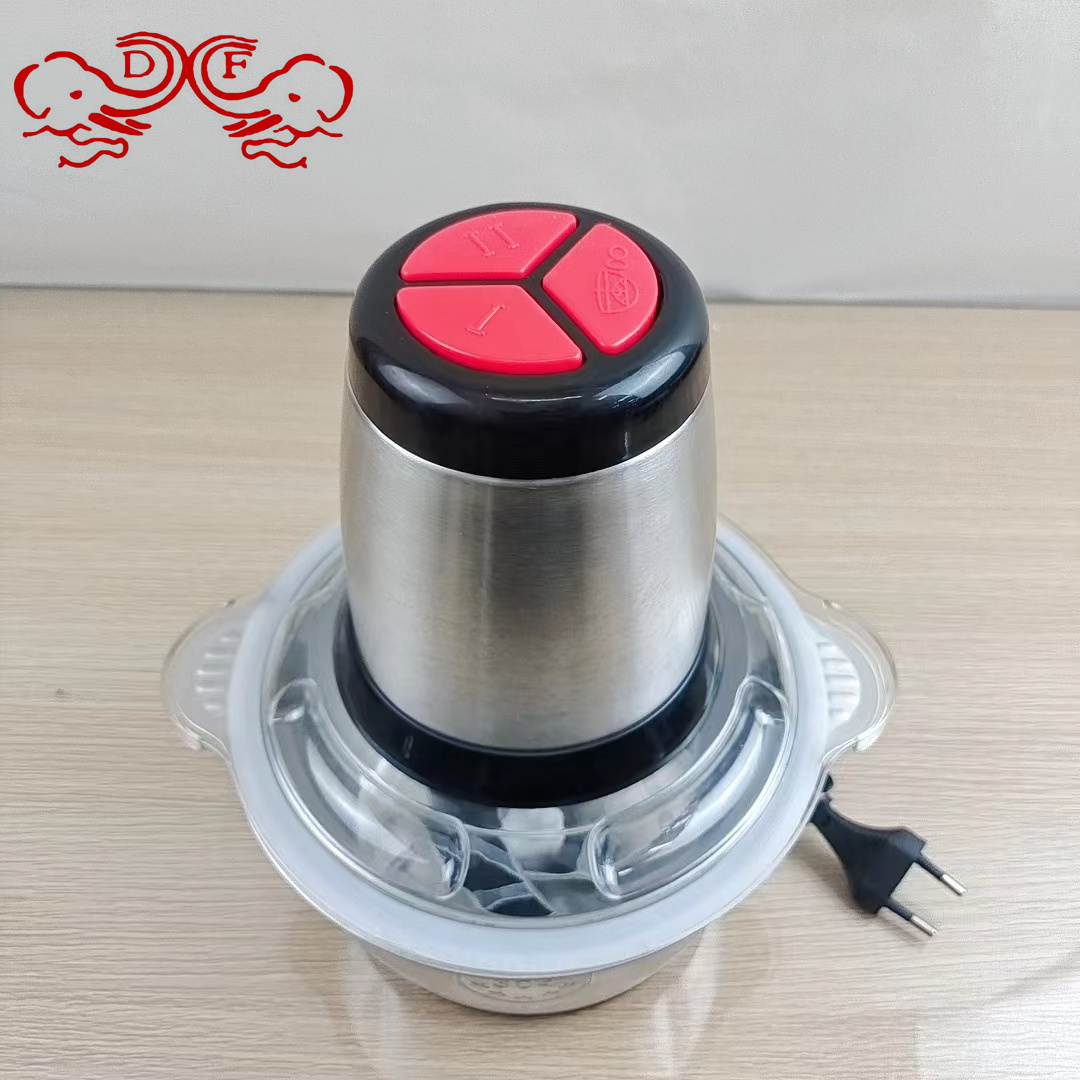 DF99701 Household electric stainless steel meat grinder, multi-functional food processor, commercial chili blender, food processor DF TRADINGHOUSE details Picture