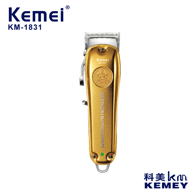 科美/KEMEI跨境大功率电推子理发剪可调节精钢刀头电推剪理发器KM-1831