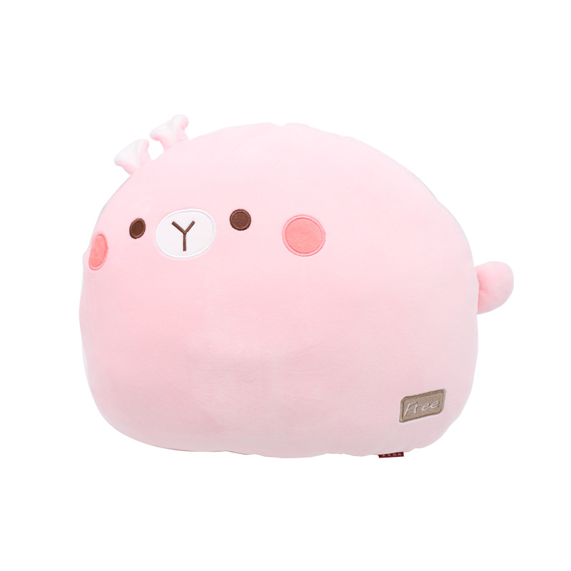 Kanglewu Cartoon cute animal throw pillows, plush toys, custom-made elastic super soft PP cotton Item Picture