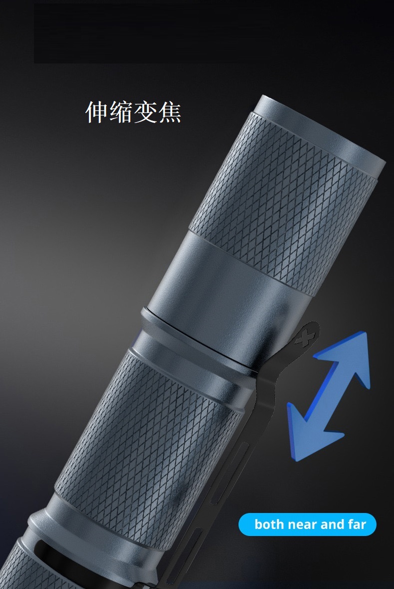 户外强光手电筒铝合金手电筒迷你小手电伸缩手电筒88手电应急LED手电筒88探照灯自行车灯骑行灯户外应急探险手电筒详情2