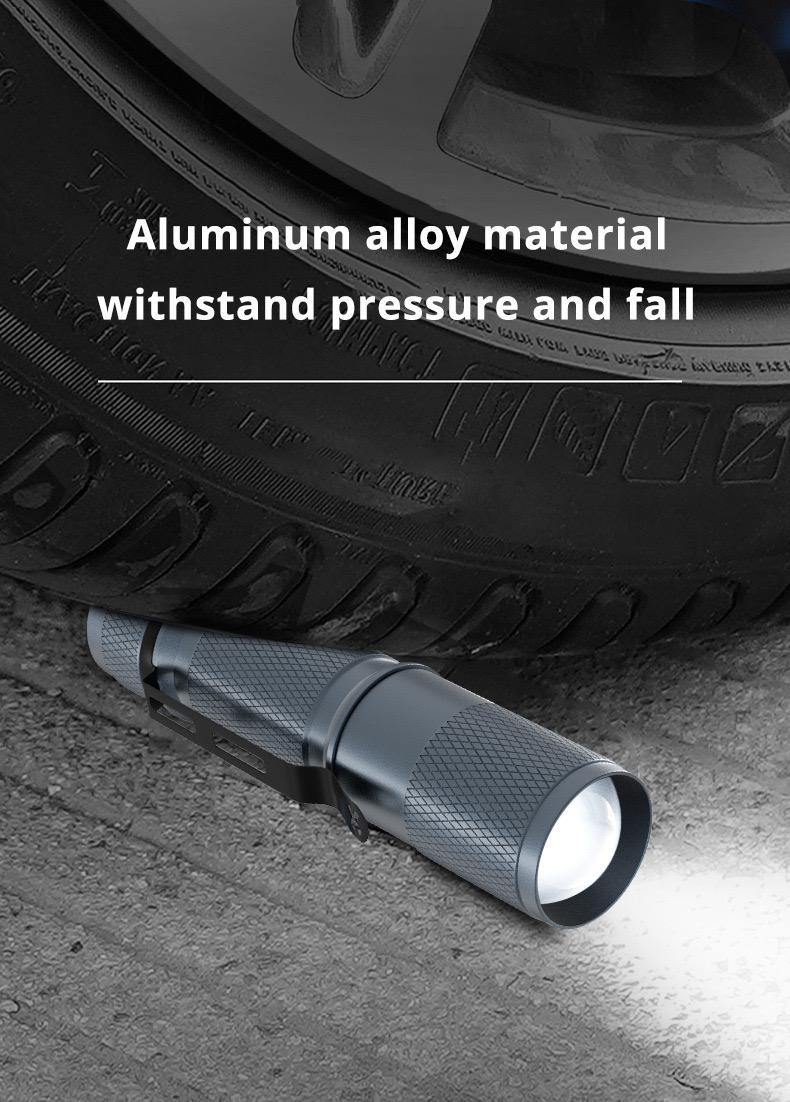 户外强光手电筒铝合金手电筒迷你小手电伸缩手电筒88手电应急LED手电筒88探照灯自行车灯骑行灯户外应急探险手电筒详情5