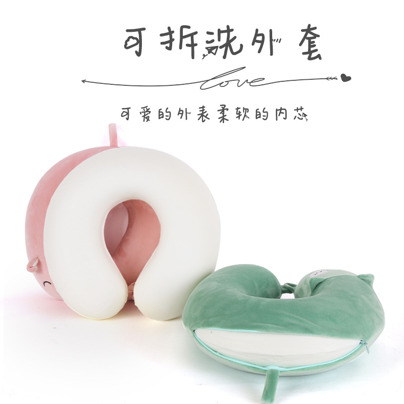 Order cartoon memory foam U-shaped pillow, Kanglewu Animal Care Neck Pillow, Slow Rebound travel neck pillow details Picture