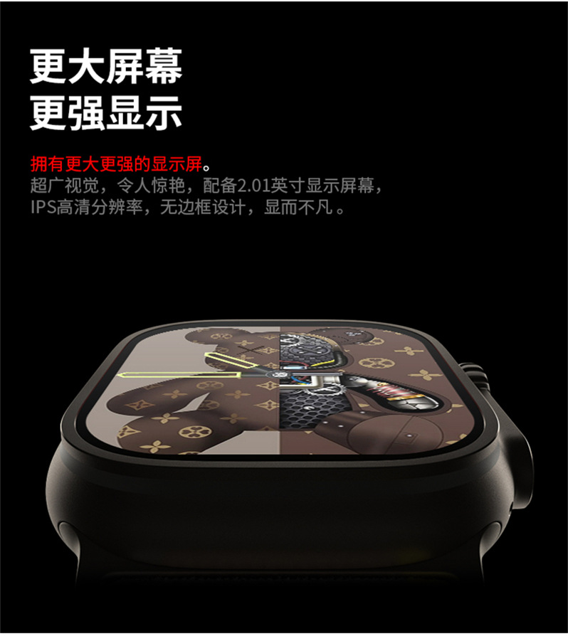华强北新款X90ultra2智能手表心率闹钟天气多运动手环Smart Watch详情2