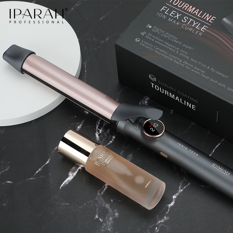IPARAH Cross-border Export Ceramic Household Curling iron LED Display 205 details Picture