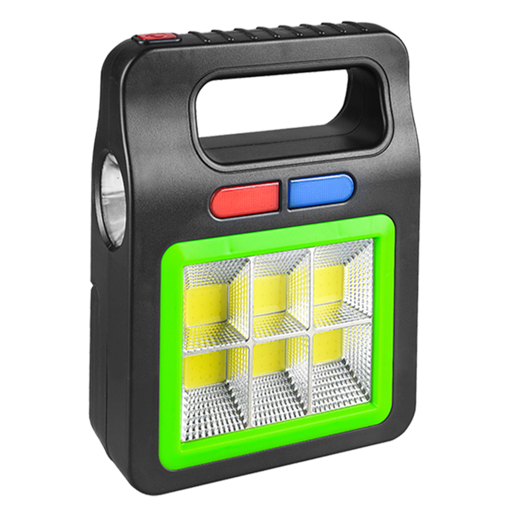 Outdoor multi-functional camping lights, COB warning lights, portable searchlights, LED flashlights, solar charging floodlights, portable emergency lights, outdoor work lights, high-intensity tent lights, camping lights Item Picture