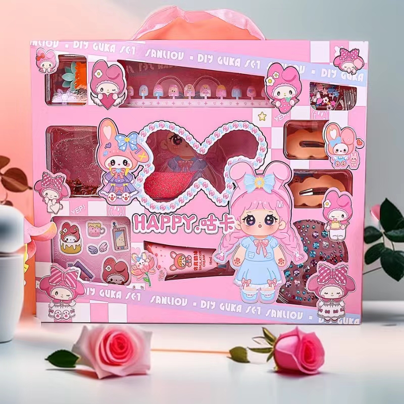 FABER BAODI Quicksand Brick Creative cream glue gift Box stationery set small gift details Picture