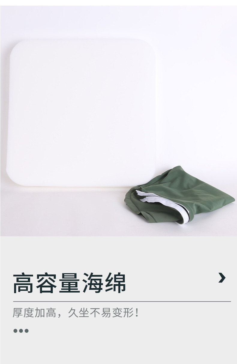 Cartoon cute animal cold-feel sponge seat cushion, square chair cushion of Recreation House, detachable, washable and customizable pic 7