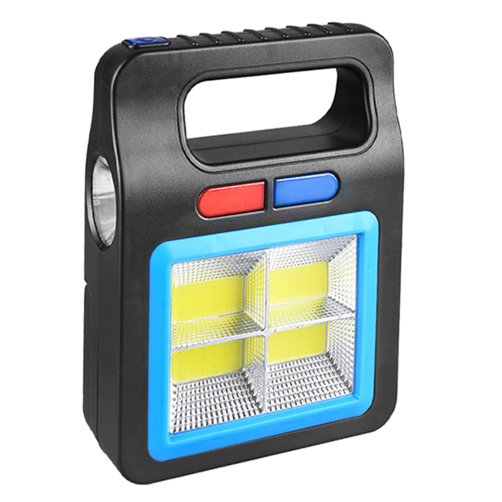 Outdoor multi-functional camping lights, COB warning lights, portable searchlights, LED flashlights, solar charging floodlights, portable emergency lights, outdoor work lights, high-intensity tent lights, camping lights Application Scenario