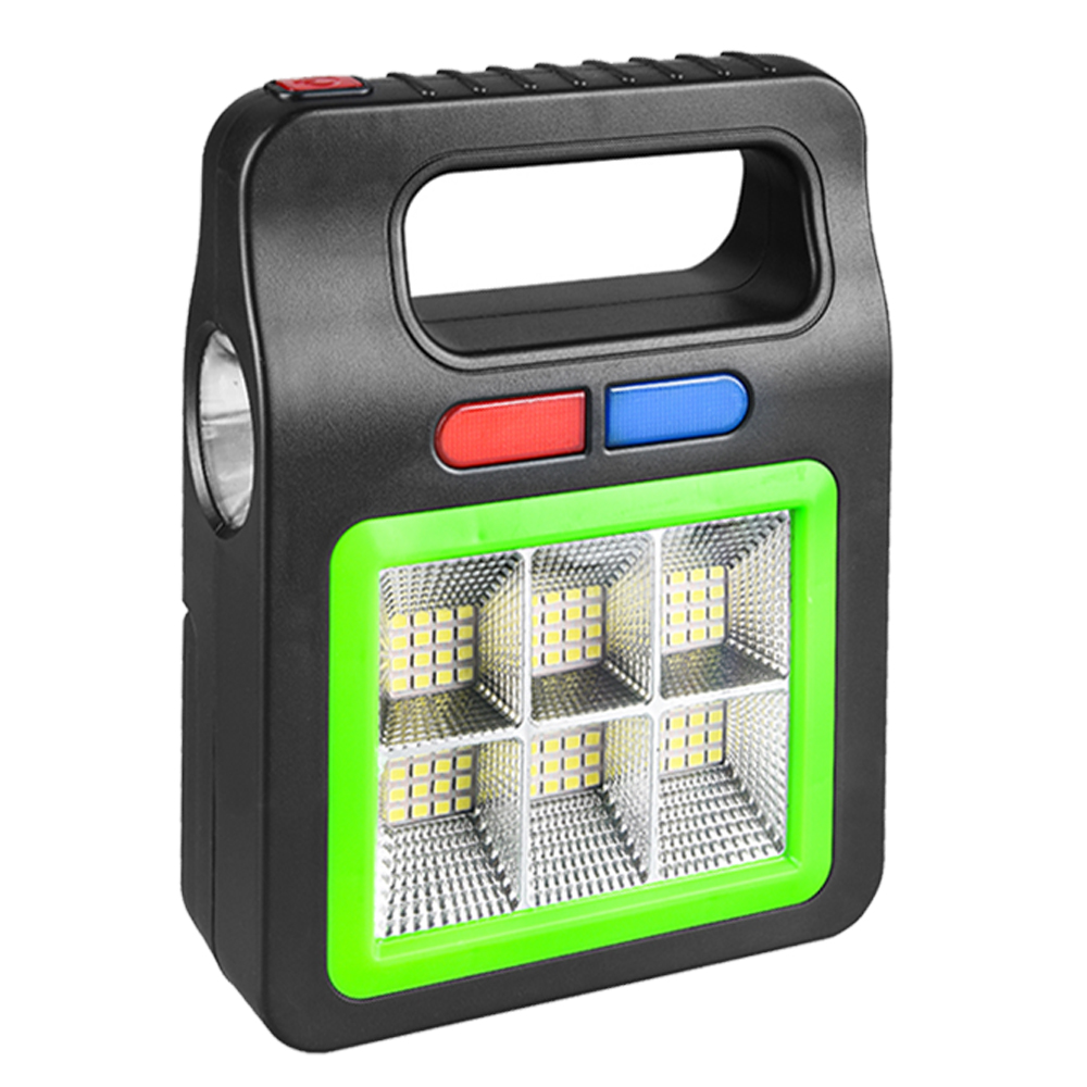 Outdoor multi-functional camping lights, COB warning lights, portable searchlights, LED flashlights, solar charging floodlights, portable emergency lights, outdoor work lights, high-intensity tent lights, camping lights details Picture
