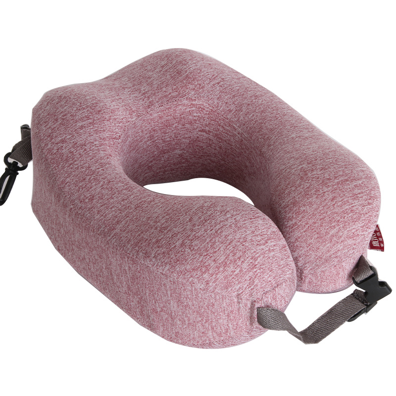 Order snowflake fabric memory foam U-shaped pillow, Kanglewu storage neck support pillow, slow rebound travel pillow Item Picture