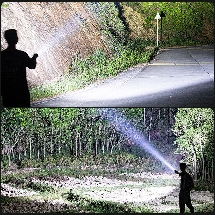 户外强光手电筒铝合金手电筒迷你小手电伸缩手电筒88手电应急LED手电筒88探照灯自行车灯骑行灯户外应急探险手电筒详情7