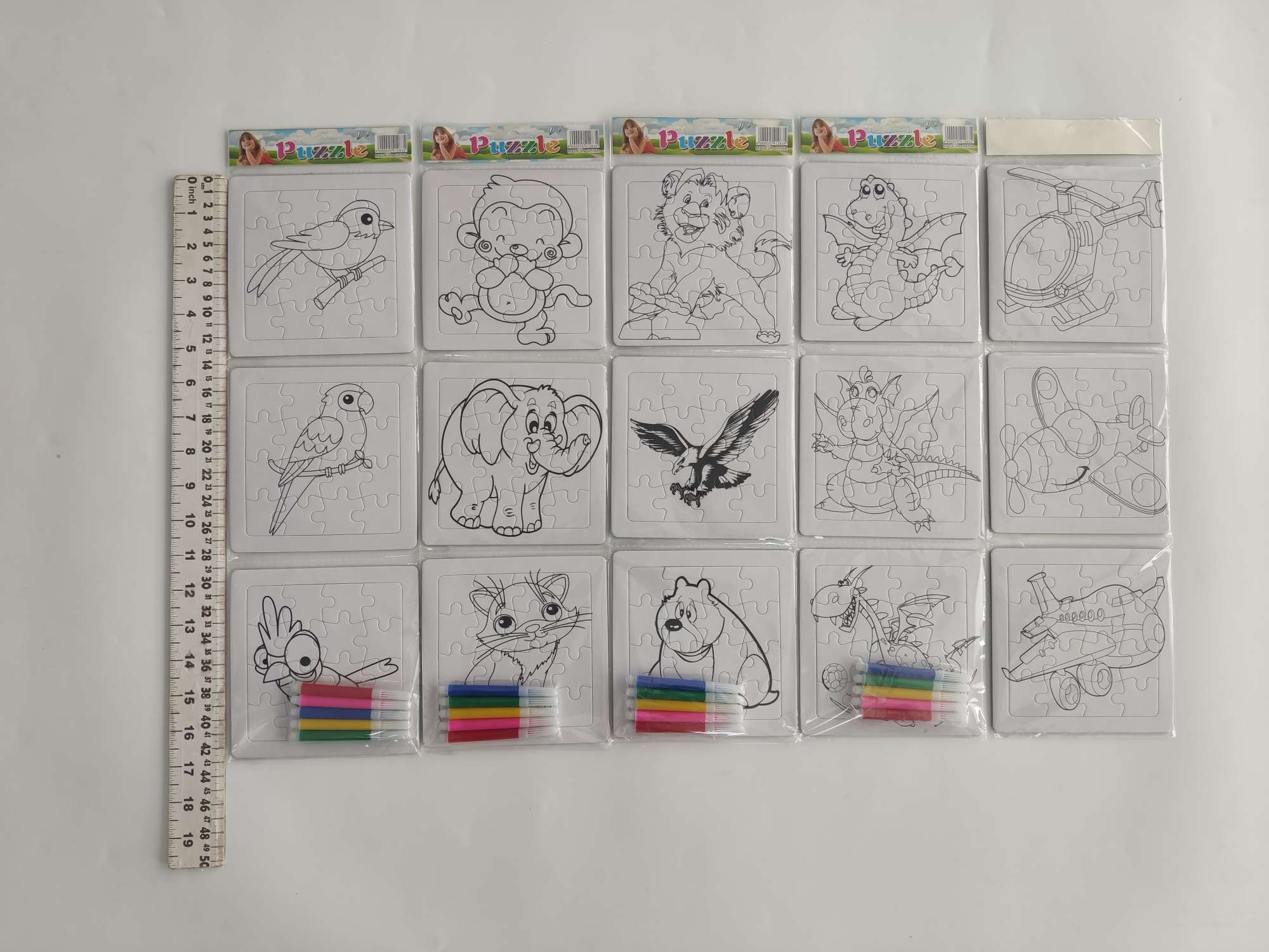 三联 二联 一联 拼图 外贸 带笔拼图 卡递拼图详情图8