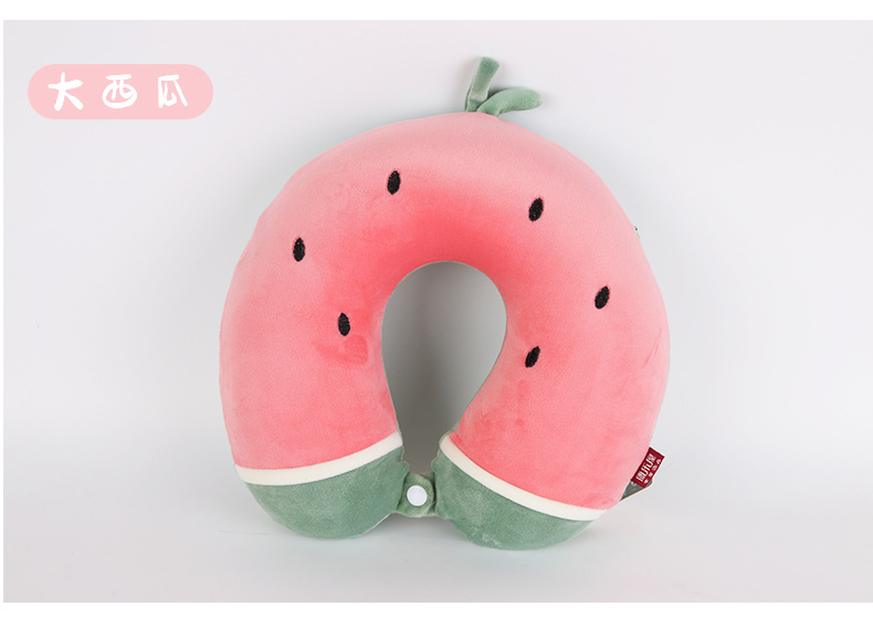 Cartoon fruit memory foam U-shaped pillow, Kanglehouse cute office travel airplane slow rebound neck pillow order pic 13