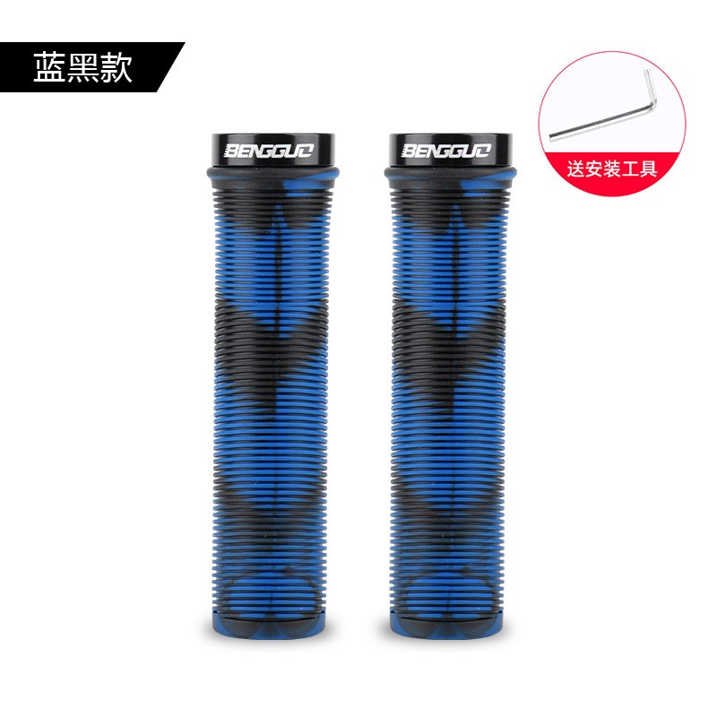 BG-5309 bicycle half-lock handlebar cover Camouflage handlebar cover, bicycle silicone straight tube single-sided lock anti-slip and wear-resistant handlebar cover Item Picture