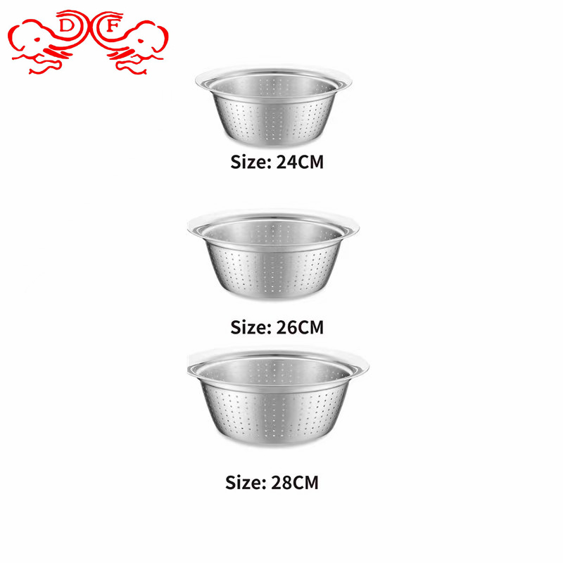 沥水篮/厨房用品/周转筐/不锈钢斗盆/篮菜篮子产品图