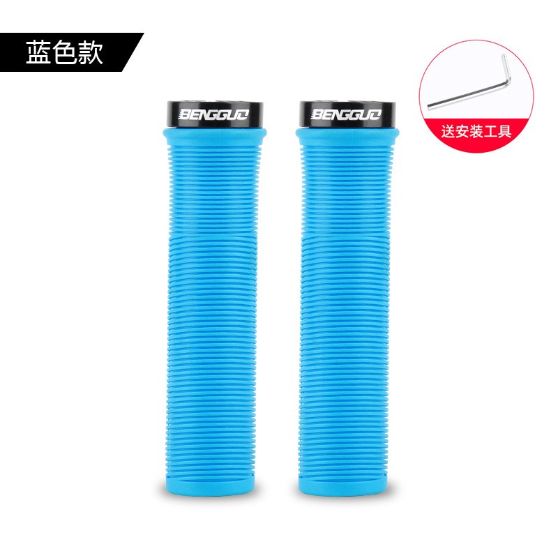 BG-5309 bicycle half-lock handlebar cover Camouflage handlebar cover, bicycle silicone straight tube single-sided lock anti-slip and wear-resistant handlebar cover Specification image