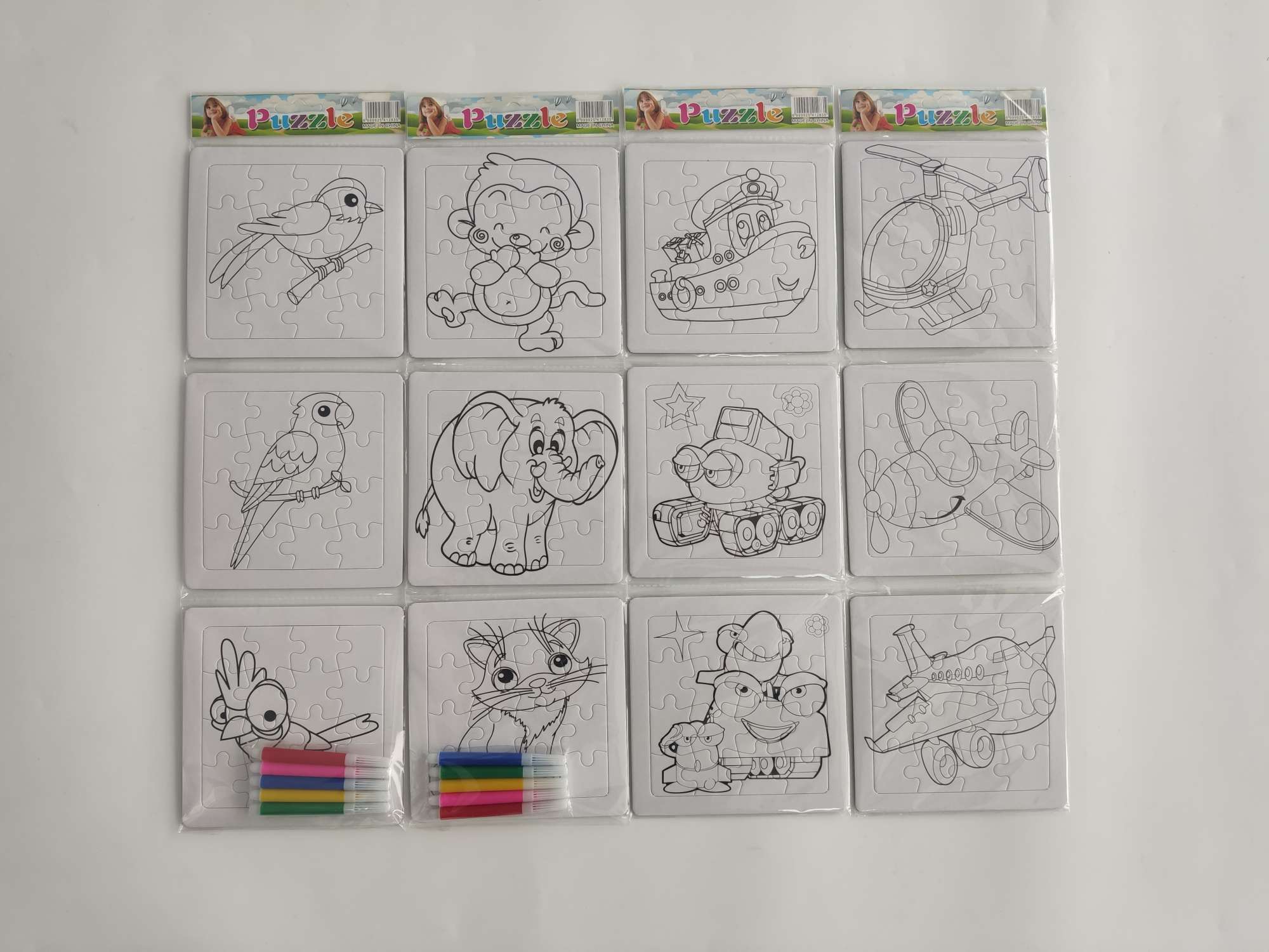 三联 二联 一联 拼图 外贸 带笔拼图 卡递拼图详情图4