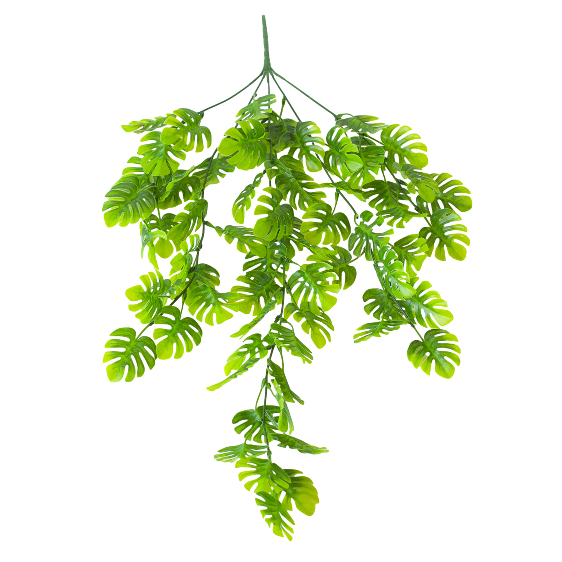 Cross-Border Artificial Plant Turtle Back Leaf Wall Hanging Rattan Green Leaf Decoration Indoor Suspended Ceiling Flower Rattan Hanging Basket Turtle Back Bamboo Item Picture