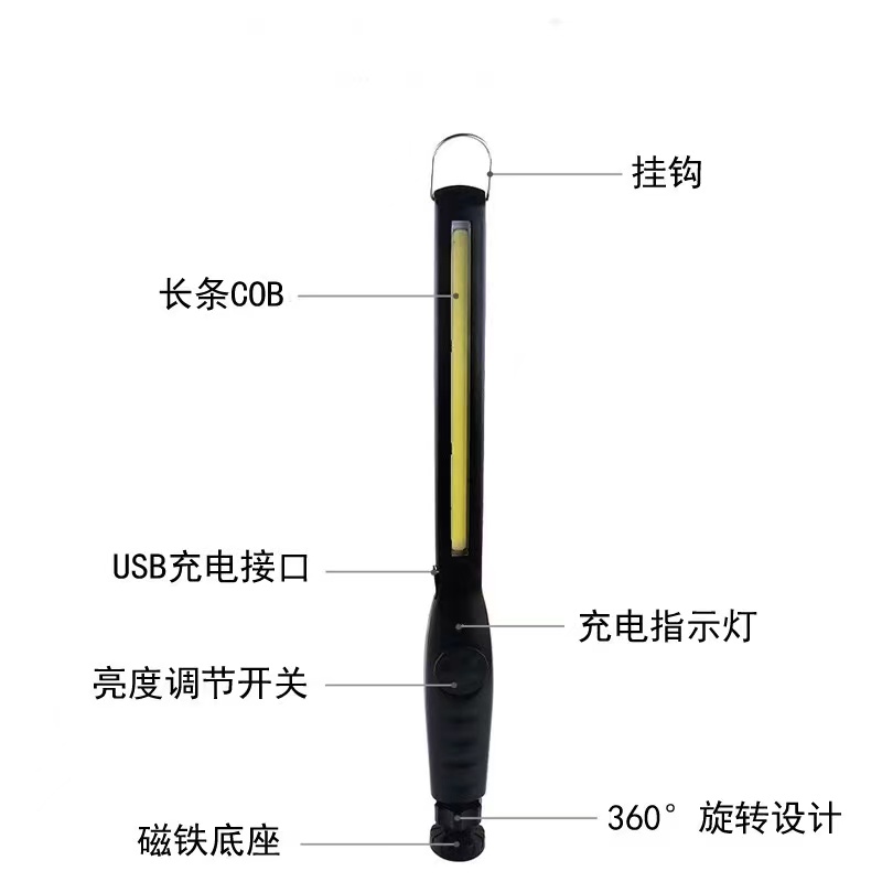 太阳能照明/系统应急灯/cob头灯户外/usb钥匙扣手电细节图