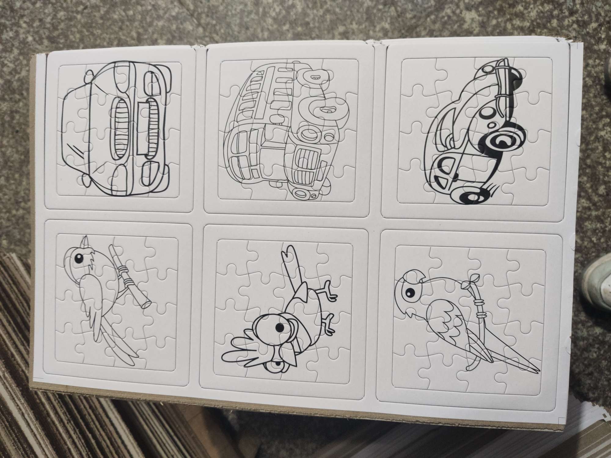 三联 二联 一联 拼图 外贸 带笔拼图 卡递拼图详情图13