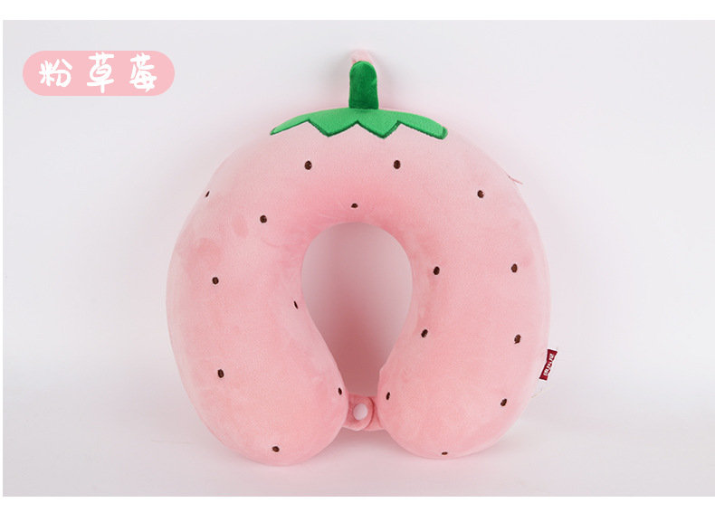 Cartoon fruit memory foam U-shaped pillow, Kanglehouse cute office travel airplane slow rebound neck pillow order pic 11