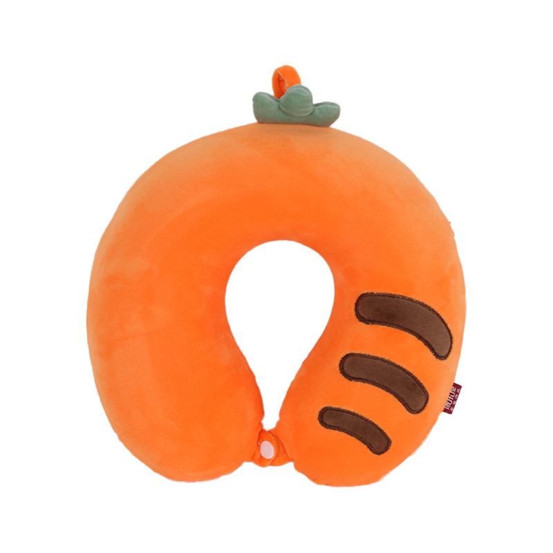 Cartoon fruit memory foam U-shaped pillow, Kanglehouse cute office travel airplane slow rebound neck pillow order Item Picture