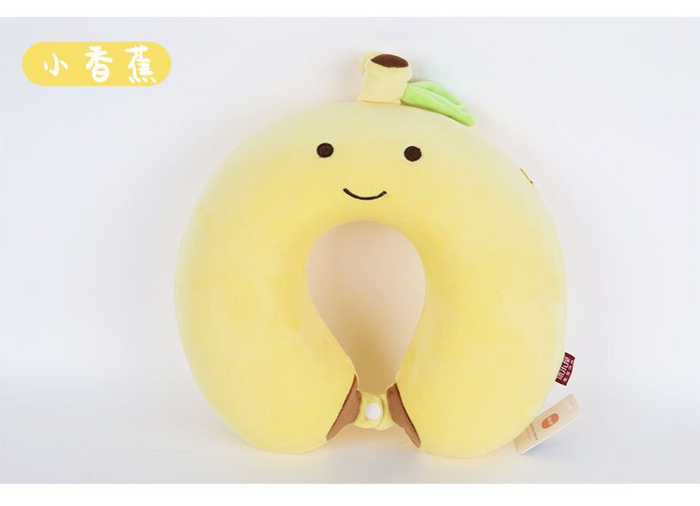 Cartoon fruit memory foam U-shaped pillow, Kanglehouse cute office travel airplane slow rebound neck pillow order pic 10