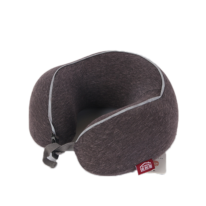 Order a knitted fabric and high memory foam U-shaped pillow for the recreation house, a storable neck pillow, and a slow-rebound travel pillow Item Picture