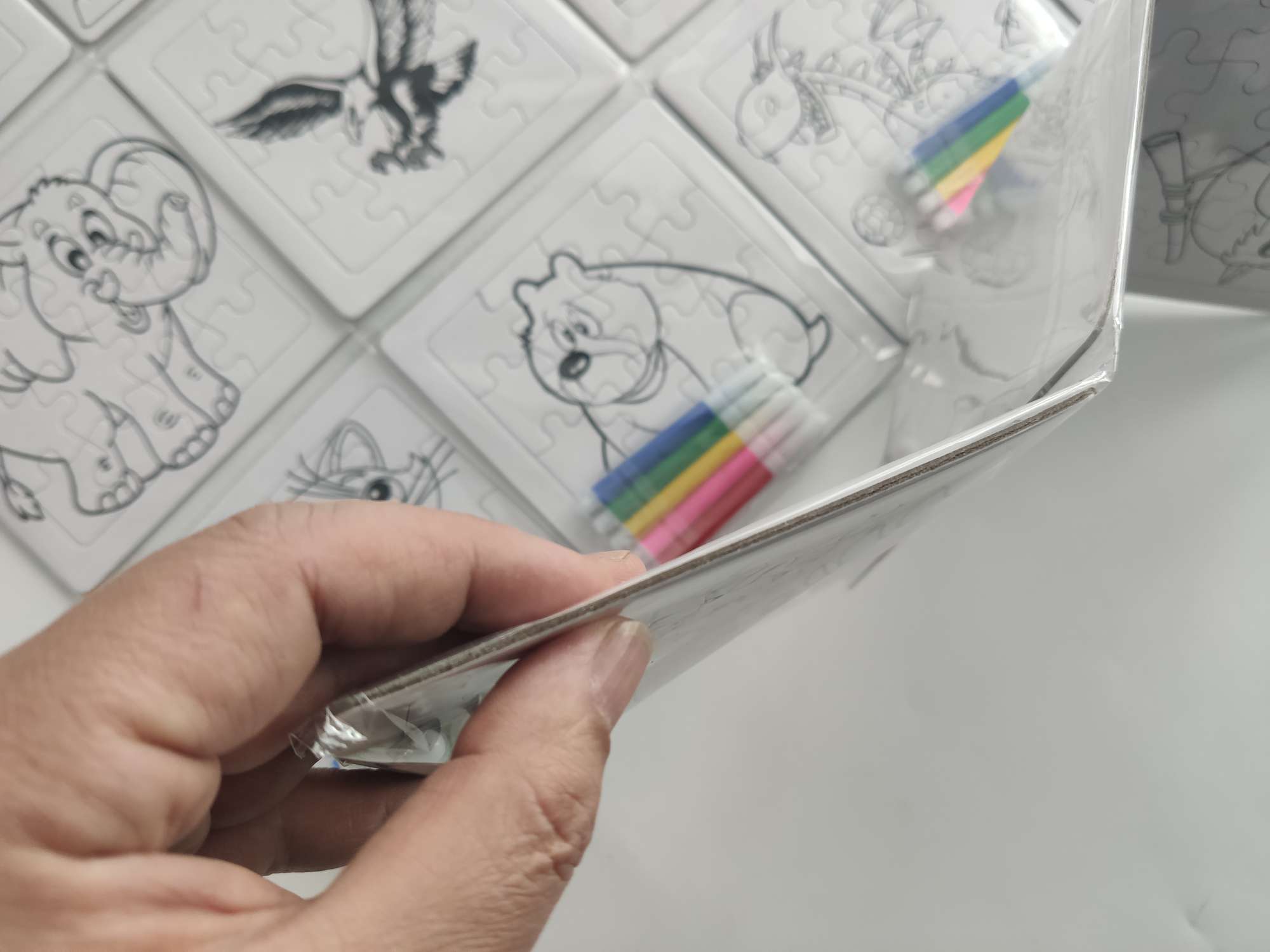 三联 二联 一联 拼图 外贸 带笔拼图 卡递拼图详情图1