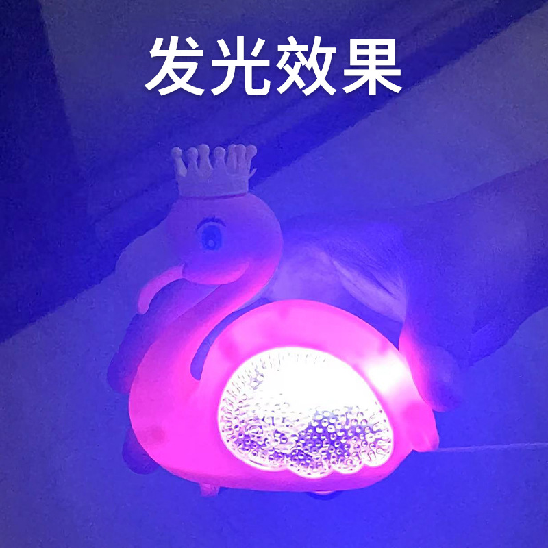 Children's drawstring rebound toys, cute animal models, drawstring glowing flamingos, factory direct sales Application Scenario