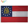 小嘟嘟XDLX-GA3*5ft美国佐治亚州刺绣旗90*150cm牛津布旗帜厂家批发图