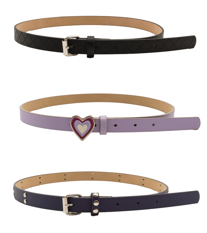 Cross-Border Love Kids Punk Belt Student Girl Jeans With Double Exhaust Eye Corns Christmas Decoration Belt Girl 3 Combination undefined