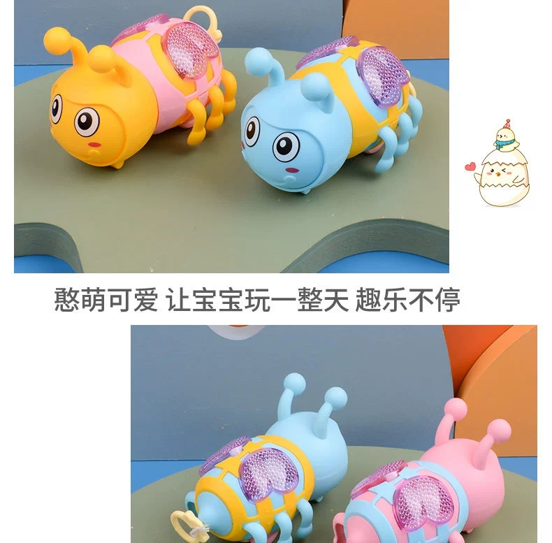 Wholesale supply of the popular children's educational and cute toys with drawstring resilience and glowing little bees from the factory, direct delivery detail image 8