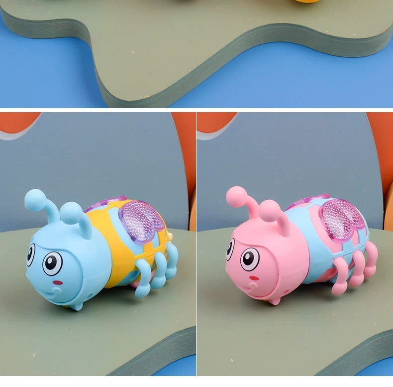 Wholesale supply of the popular children's educational and cute toys with drawstring resilience and glowing little bees from the factory, direct delivery detail image 10